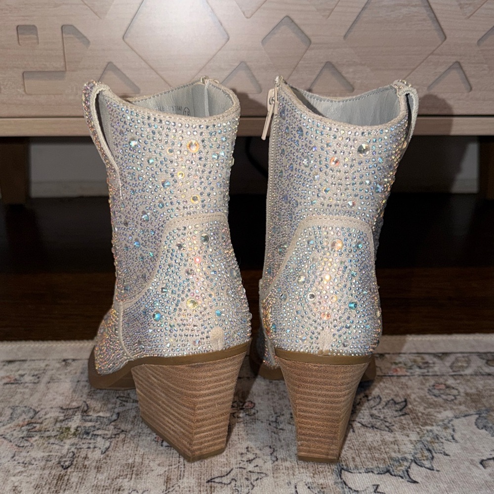 Very G Rhinestone Ankle Booties - Picture 2 of 4